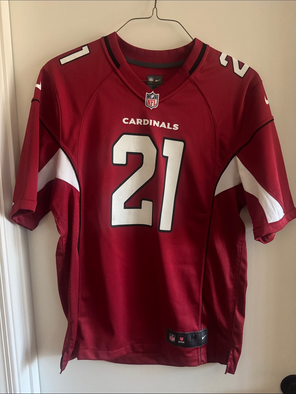 Nike Red NFL On-Field Jersey with White Logos